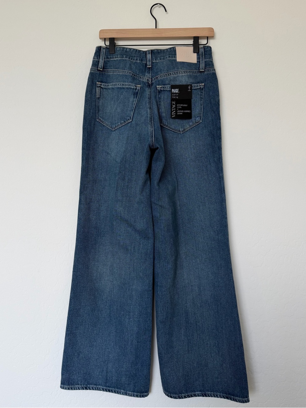 PAIGE Zoey 31 Tie High-Rise Wide-Leg Jeans size 26 - Picture 8 of 11